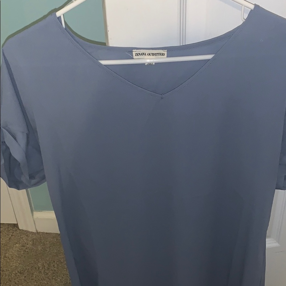 Never Worn Blue Business Blouse